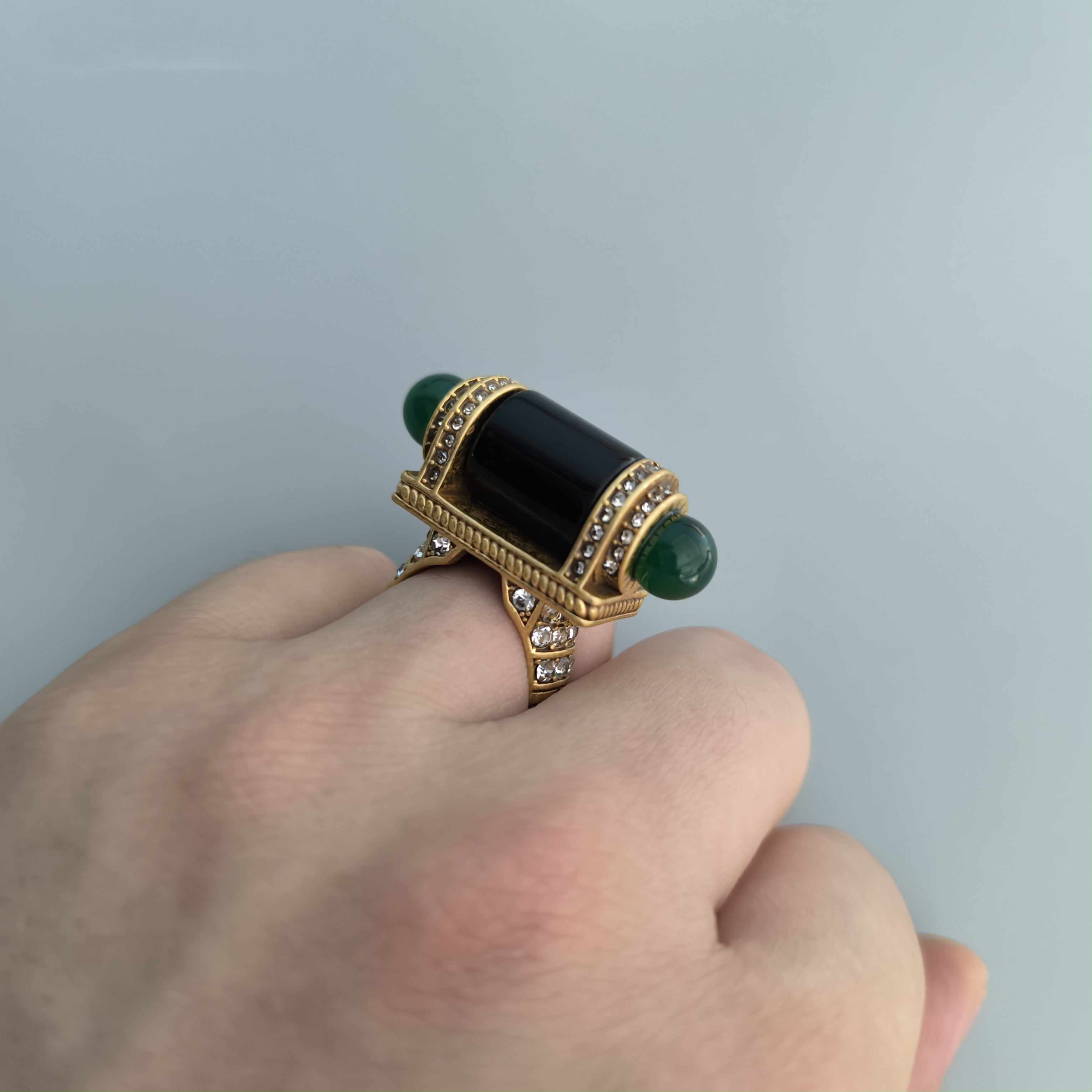  personality artificial diamonds ring for man lady