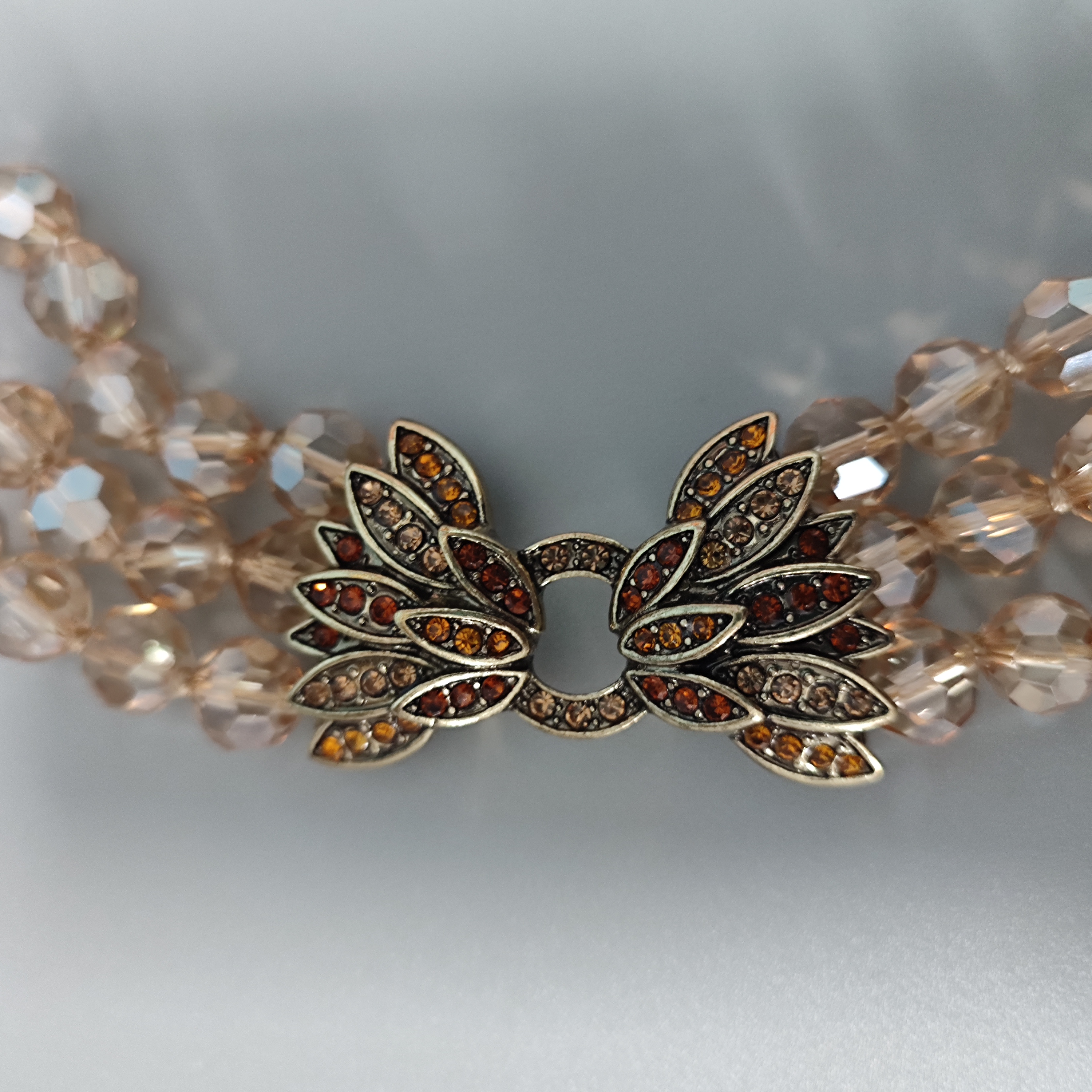 lion head pendant artificial diamond necklace