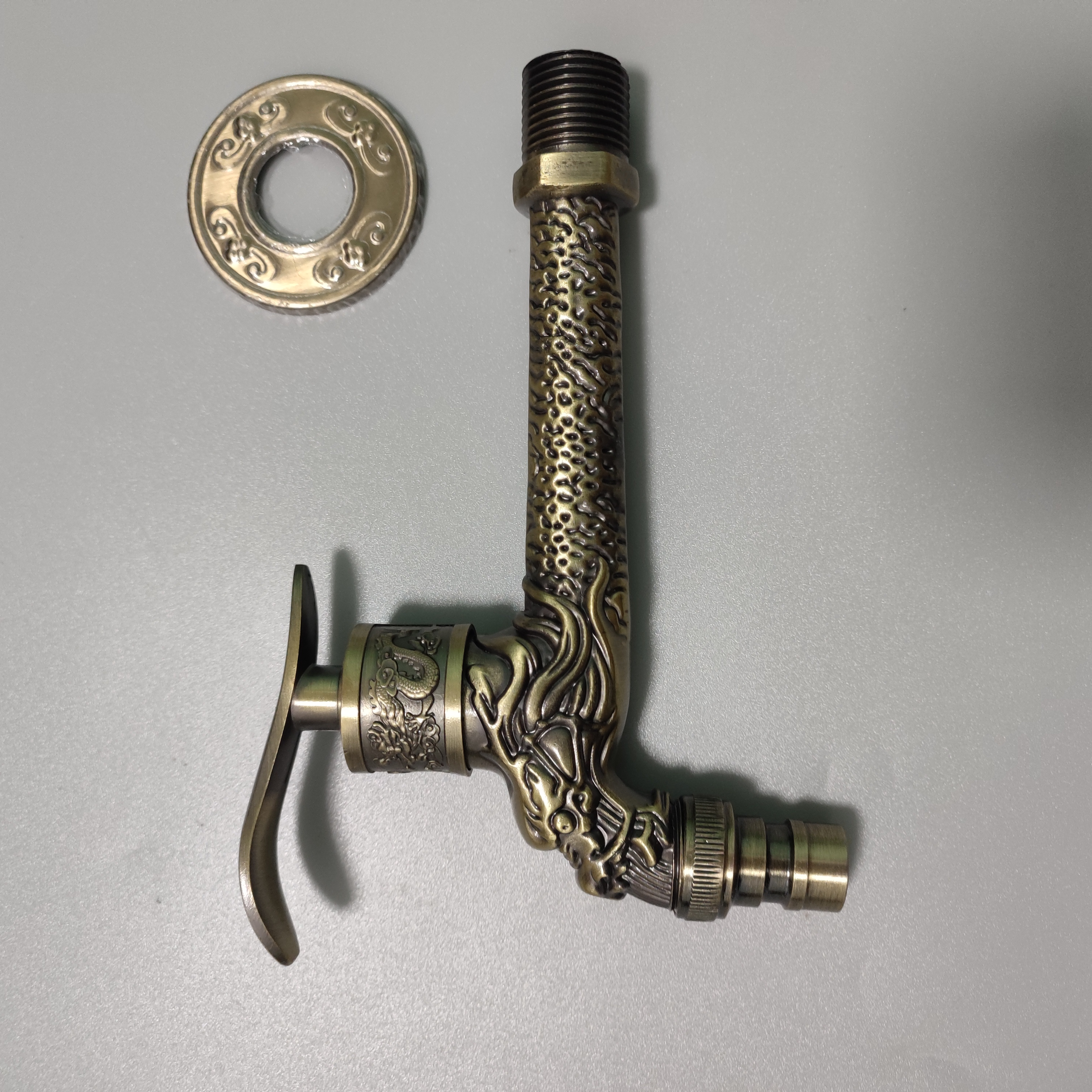 mid-length dragon design basin faucet fast on tap